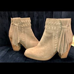 Jessica Simpson JP Chaisse Fringe Tan Boots Size 7